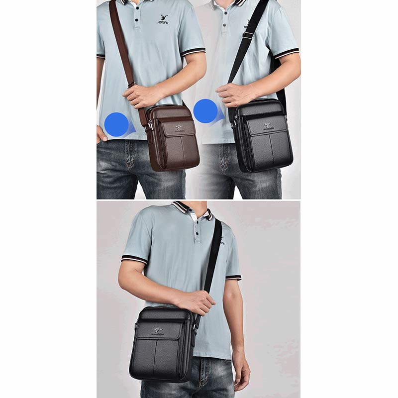 Kuriertasche für Herren, großes Fassungsvermögen, Umhängetasche für Geschäftsreisen