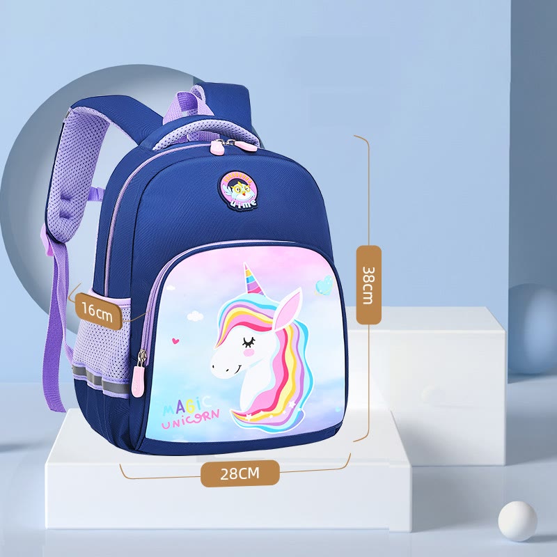 Rucksack für Kinder mit Cartoon-Charakter-Druck, leichter Oxford-Schulrucksack