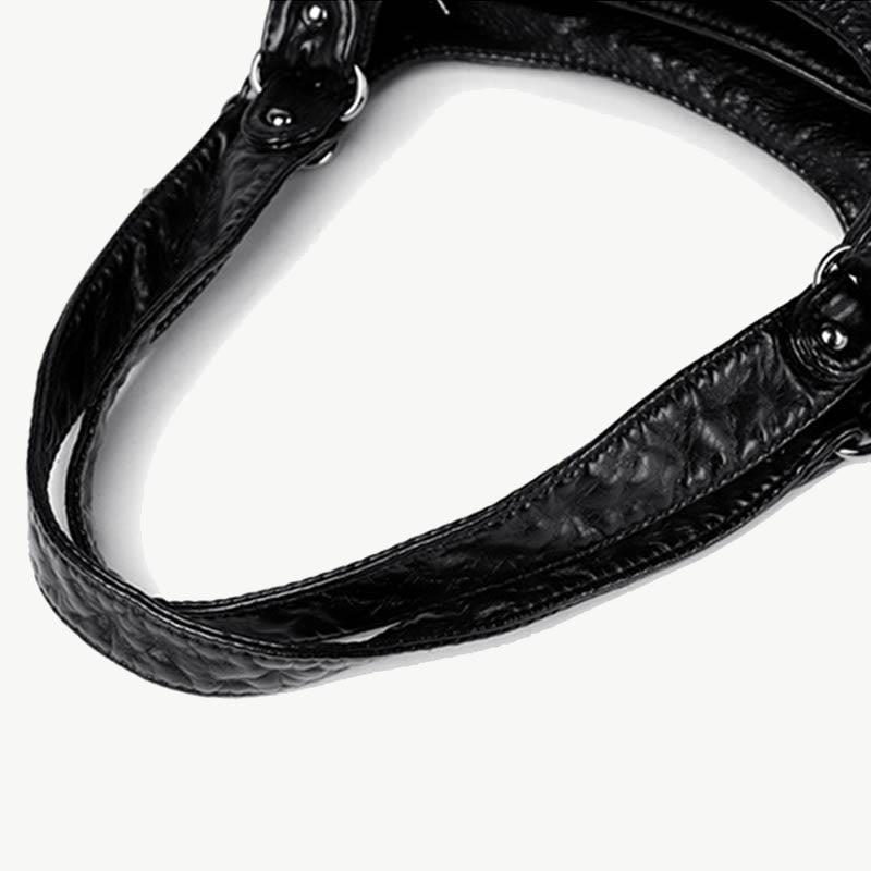 Klassische Tragetasche fürs Büro, leichte Schultertasche aus weichem Leder