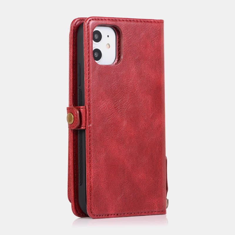 Multifunktionale abnehmbare magnetische Leder-Telefonhülle für iPhone16/15/14/13