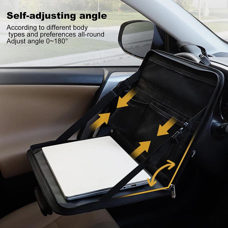 Aktentasche für Business, verstellbar, für Auto, Laptop, Schreibtisch, Oxford, zusammenklappbar, Organizer-Tasche