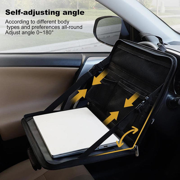Aktentasche für Business, verstellbar, für Auto, Laptop, Schreibtisch, Oxford, zusammenklappbar, Organizer-Tasche