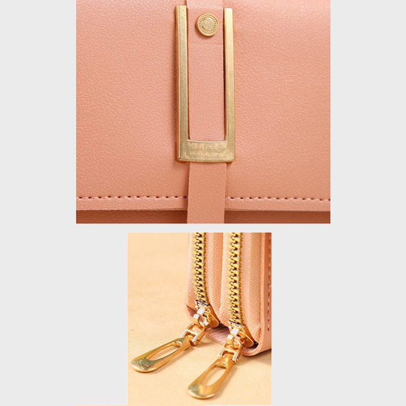 Handytasche für Damen, einfarbig, große Kapazität, Gewicht