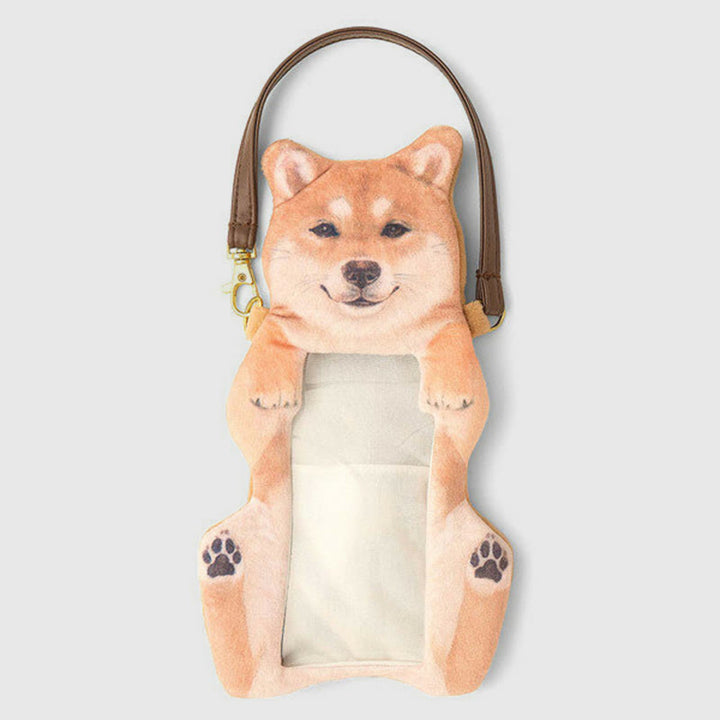 Handytasche für Damen, süßer Shiba Inu, transparenter Touchscreen