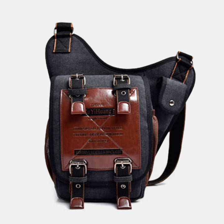 Umhängetasche für Herren, Retro, multifunktionale Umhängetasche aus Canvas für den täglichen Gebrauch