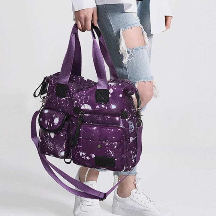 Leichte Tragetasche mit mehreren Taschen für Damen, Mehrzweck-Umhängetasche
