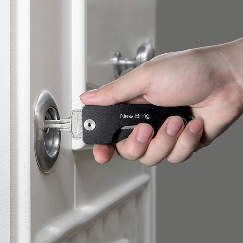Minimalistischer Schlüssel-Organizer aus Aluminium