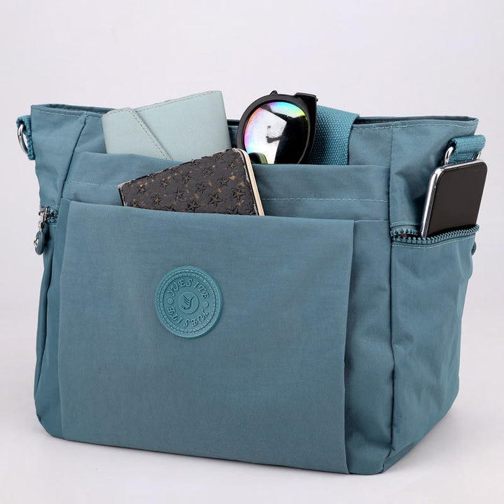 Damen Leichte wasserdichte Handtasche mit mehreren Taschen Umhängetasche Schultertasche Geldbörsen