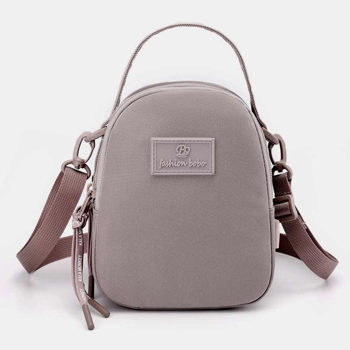 Umhängetasche mit dreifachem Reißverschluss für Damen, wasserdichte Mini-Reisehandtasche