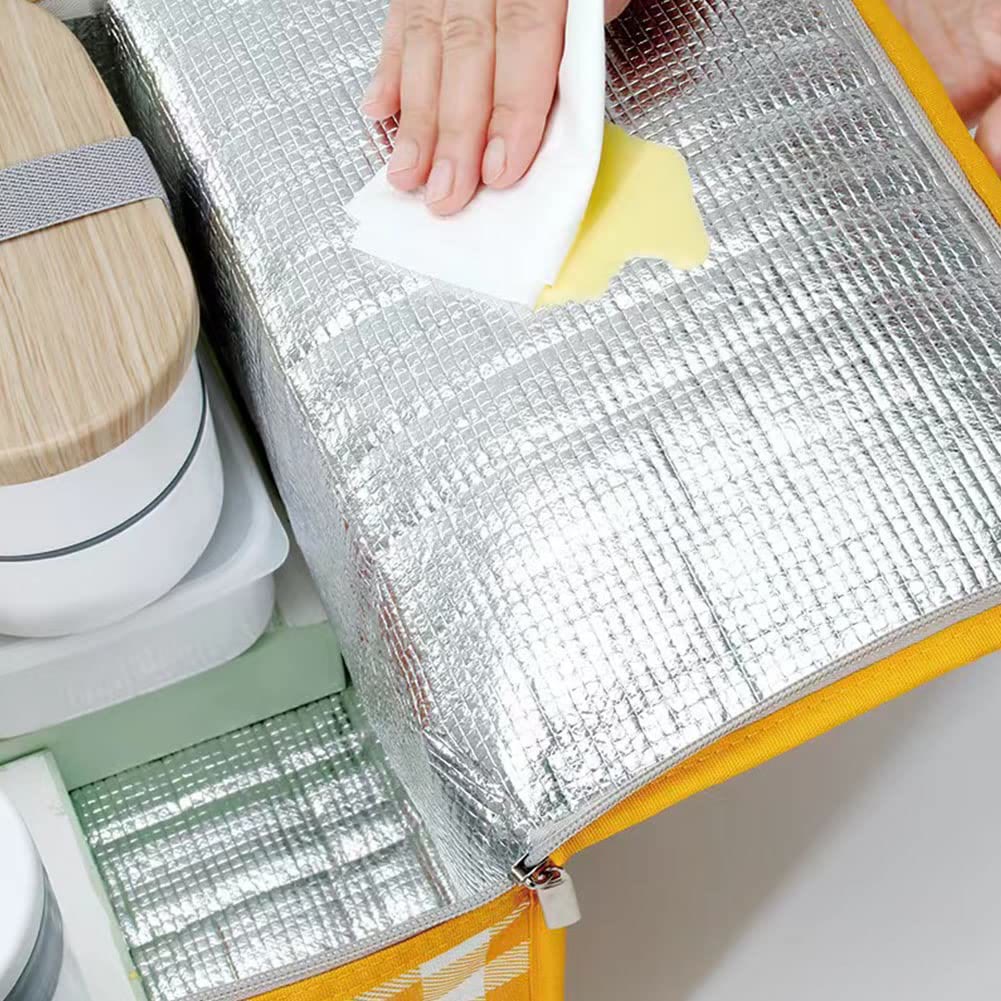 Kühltasche für Ausflüge, Reisen, Picknickkorb aus verdickter Aluminiumfolie