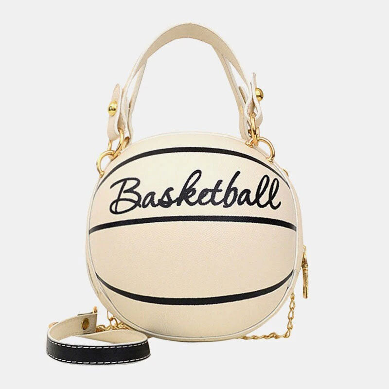 Runde Mini-Tasche im Basketball-Fußball-Look mit einzigartigem Design