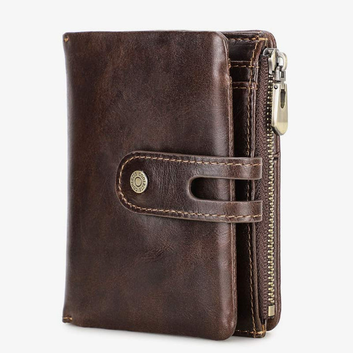 Diebstahlsicheres Apple Wallet Echtleder RFID-blockierendes Airtag-Wallet