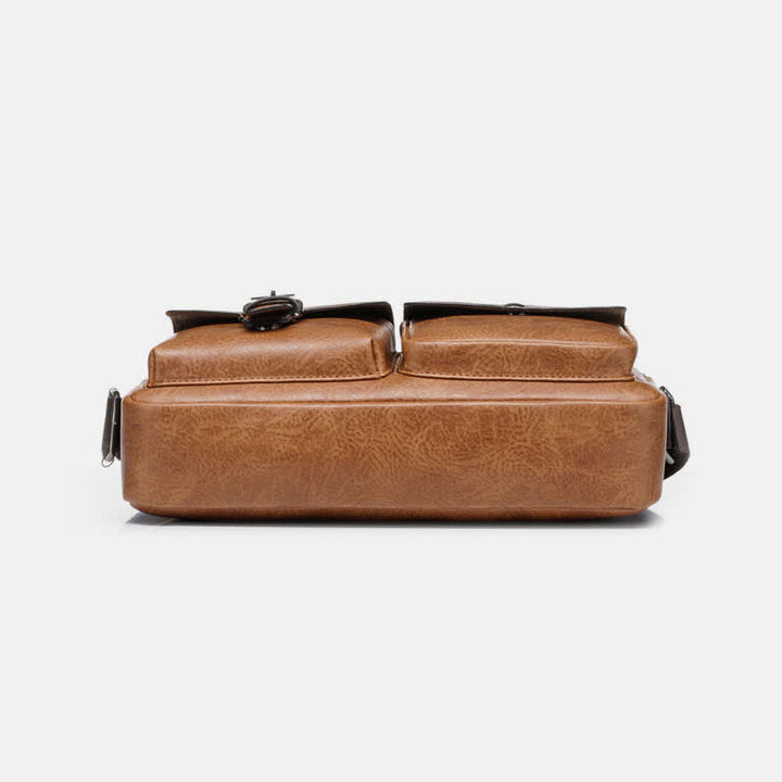 Herren Messenger Bag Wasserdichte Vintage Leder Aktentasche Satchel Umhängetasche