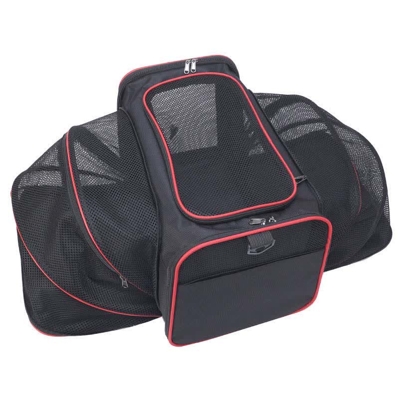 Erweiterbare Haustiertragetasche, tragbare, weiche Reisetasche für Haustiere mit belüftetem Design