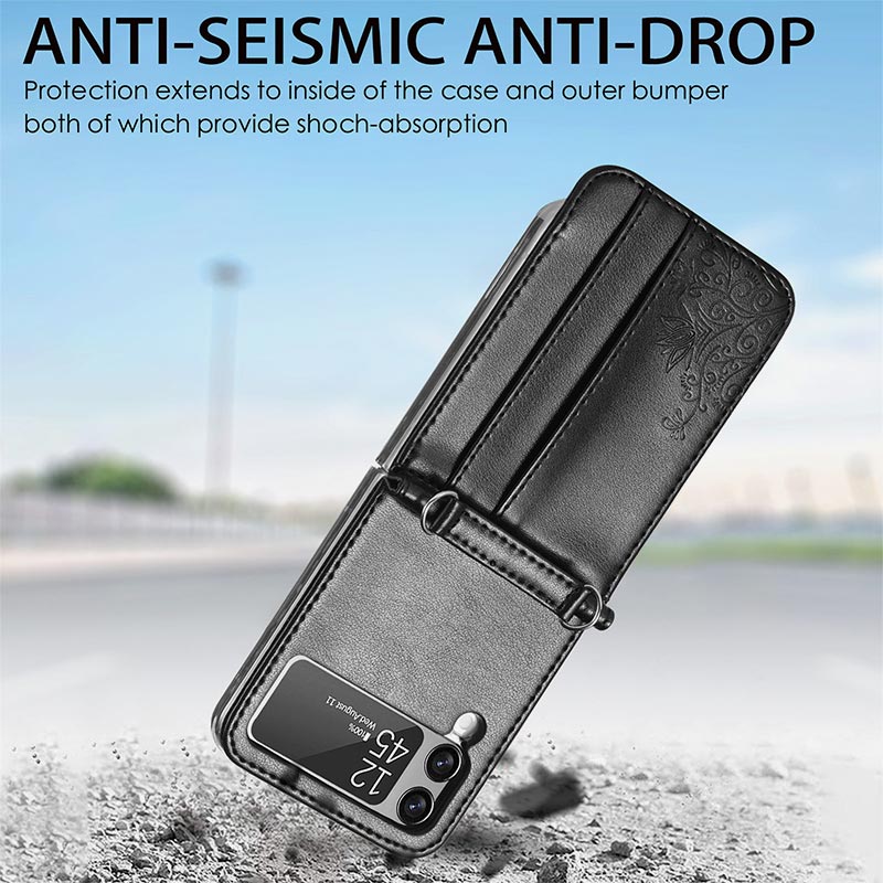 Samsung Galaxy Z Flip 3 Handyhülle Crossbody Handytasche Geldbörse