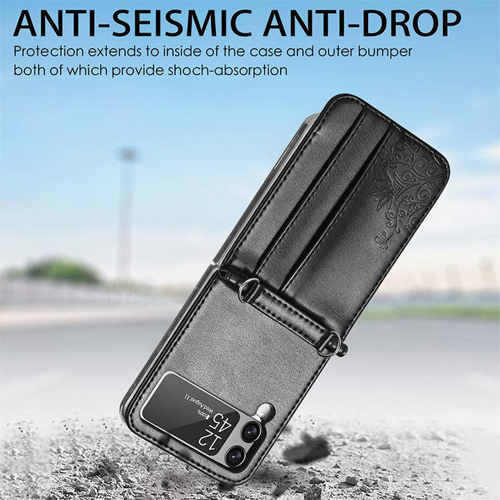 Samsung Galaxy Z Flip 3 Handyhülle Crossbody Handytasche Geldbörse