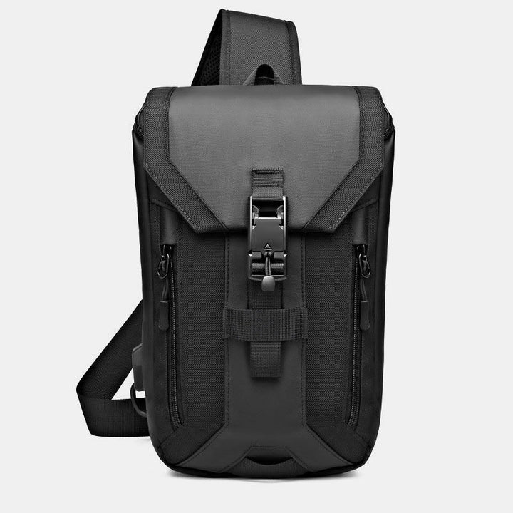 Wasserabweisende Schultertasche mit USB-Ladeanschluss