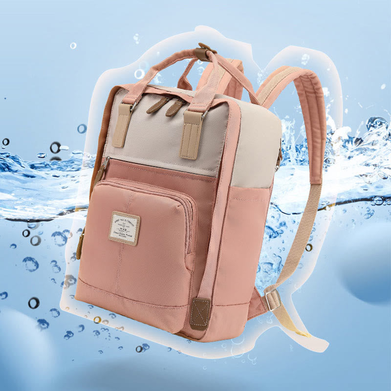 Rucksack für Studenten im Teenageralter, einfacher, leichter Computer-Tagesrucksack mit mehreren Taschen