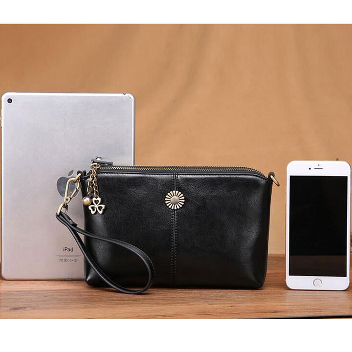 Multi-Tasche Leder Clutch Damen Umhängetasche Handytasche Mini Geldbörse