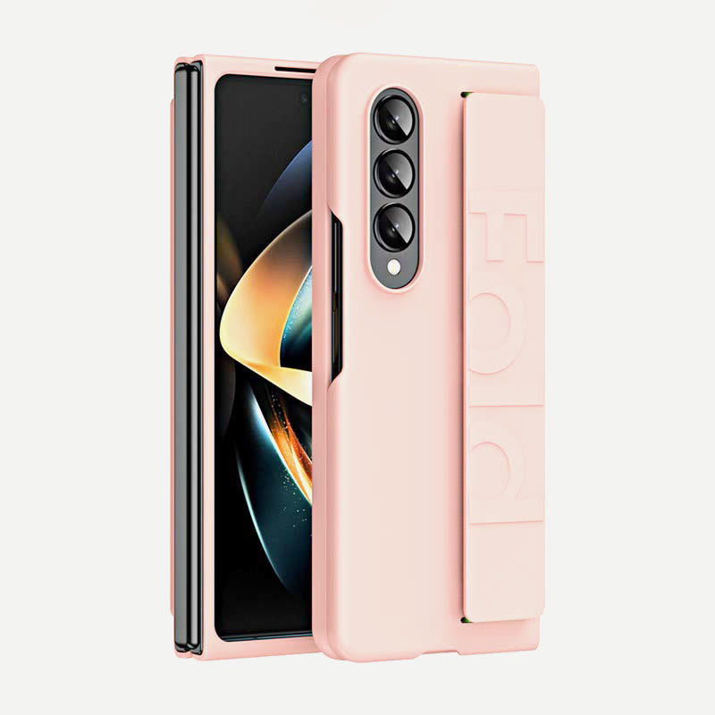 Farbenfrohe Samsung Galaxy Z Fold 2/3/4/5/6 Hülle Handyhülle mit elastischem Handschlaufe