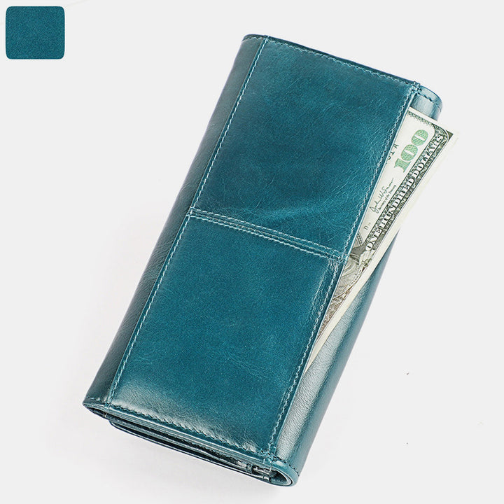 Money Manager RFID Damen Leder Geldbörse Handyhalter Clutch Organizer
