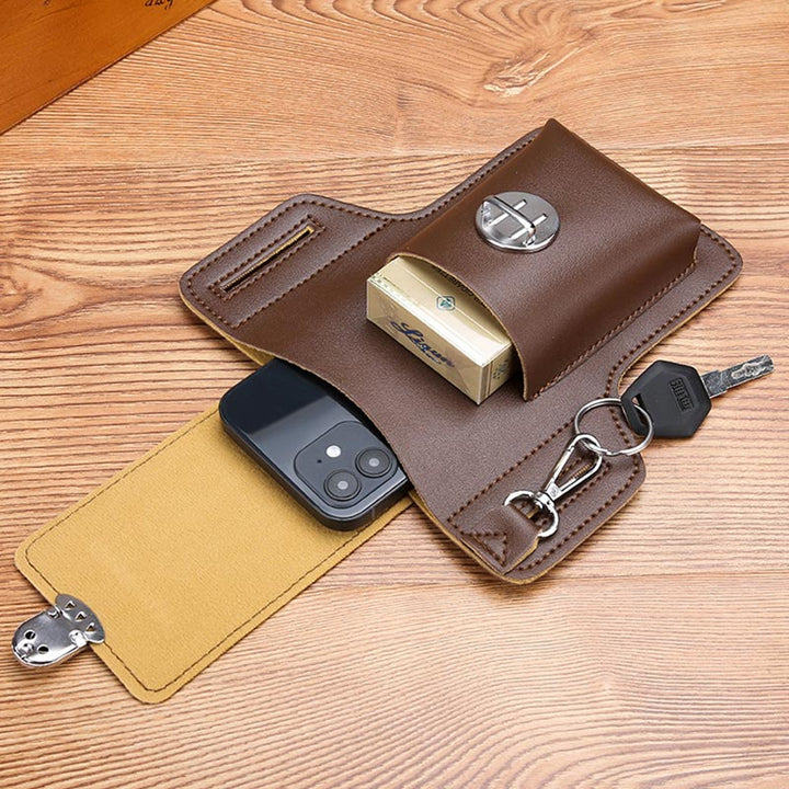 Leder-Handytasche für Gürtel, universelle Smartphone-Holster-Hüfttasche