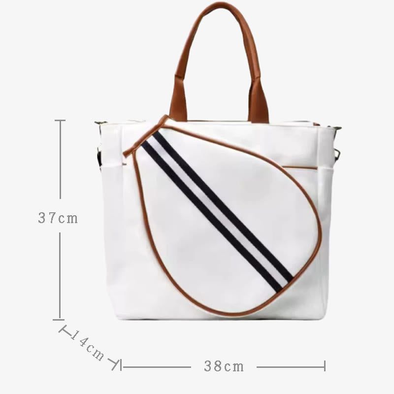 Padel Tennis Schläger Tasche Minimalist Leder Hand Held Sport Tote