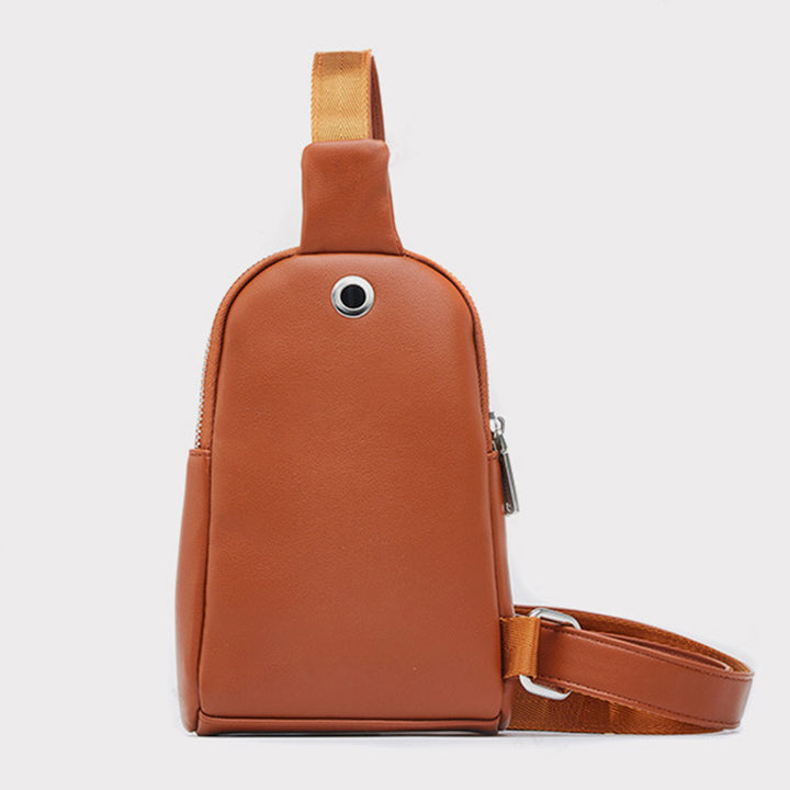 Leichte, lässige Schultertasche für Damen, kleiner Umhängerucksack aus PU-Leder