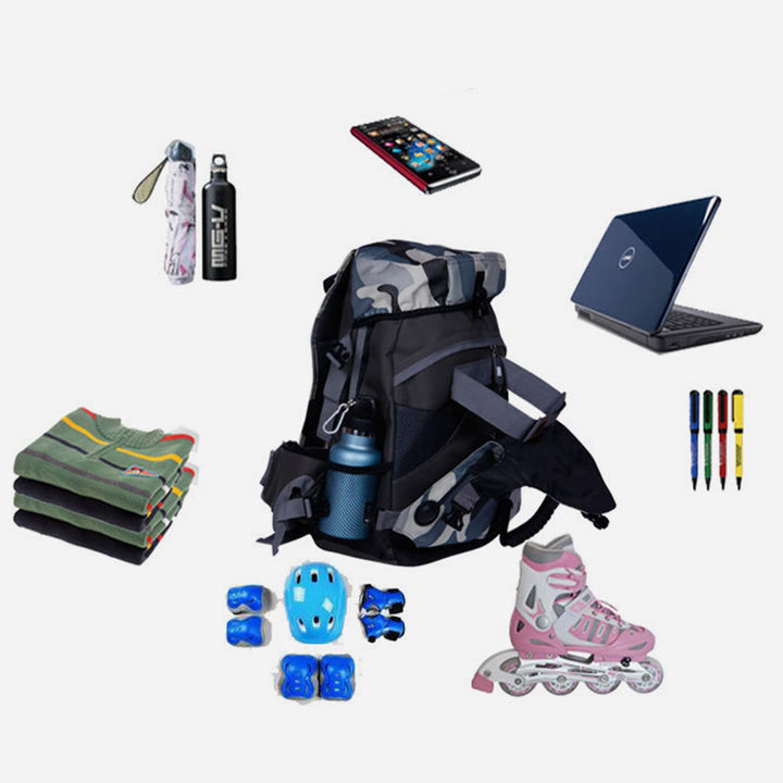 Mehrfarbige Rollschuhtasche für Männer und Frauen, Sportrucksack