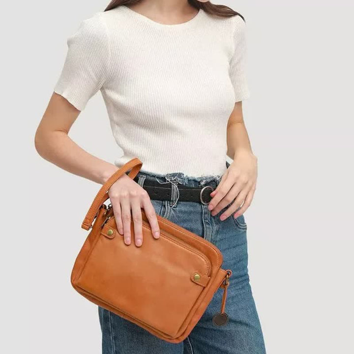 Weiche PU-Clutch mit mehreren Taschen, Vintage-Umhängetasche