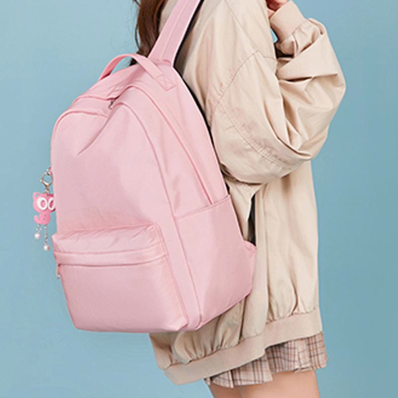 Rucksack für Damen, Campus, einfarbig, für Studenten, große Kapazität
