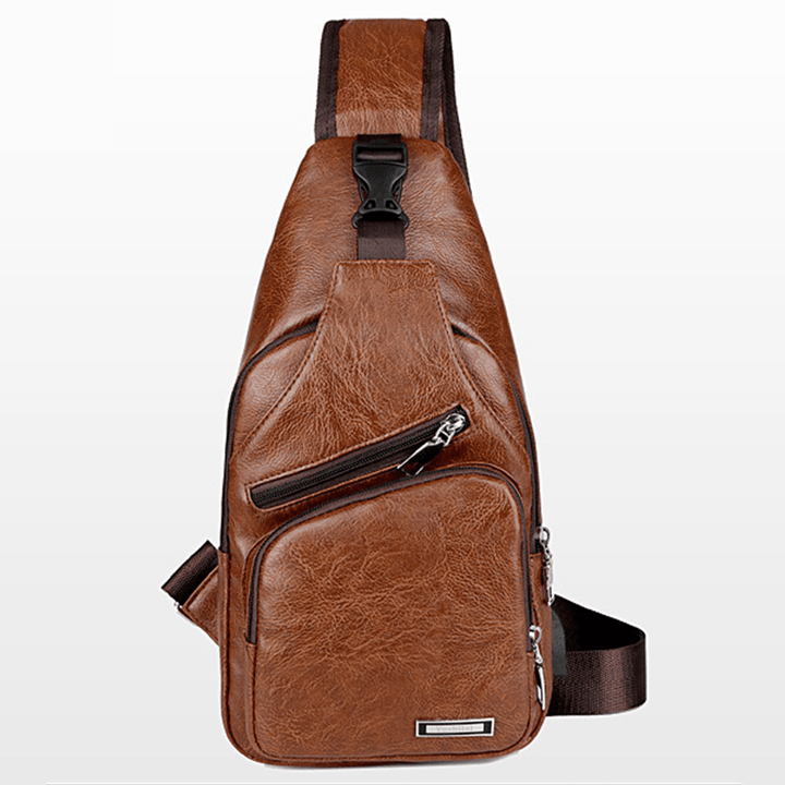Wasserdichte Schultertasche mit USB-Ladefunktion 