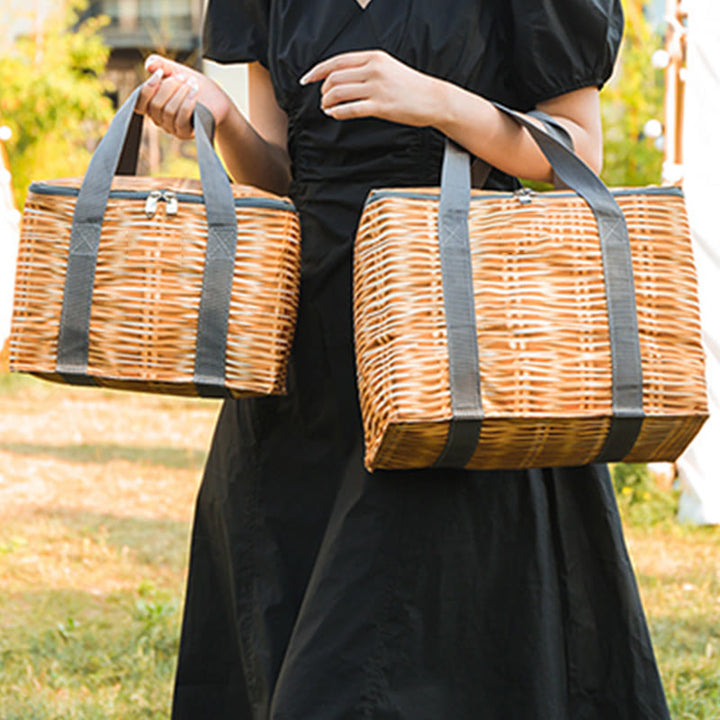 Kühltasche für unterwegs, faltbar, dicke Isolierung, Picknicktasche