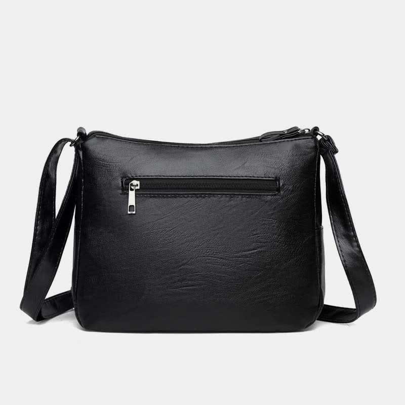 Damen Umhängetasche mit mehreren Taschen und Blumenmuster, geräumige Schulterhandtasche, Geldbörse