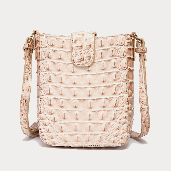 Umhängetasche für Damen, Retro-Krokodilmuster, Handytasche