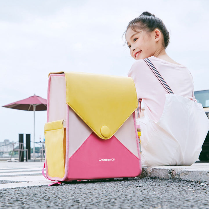 Kinderrucksack, bunt, für Mädchen, Rucksack, Büchertaschen, Mittelschule, Grundschule