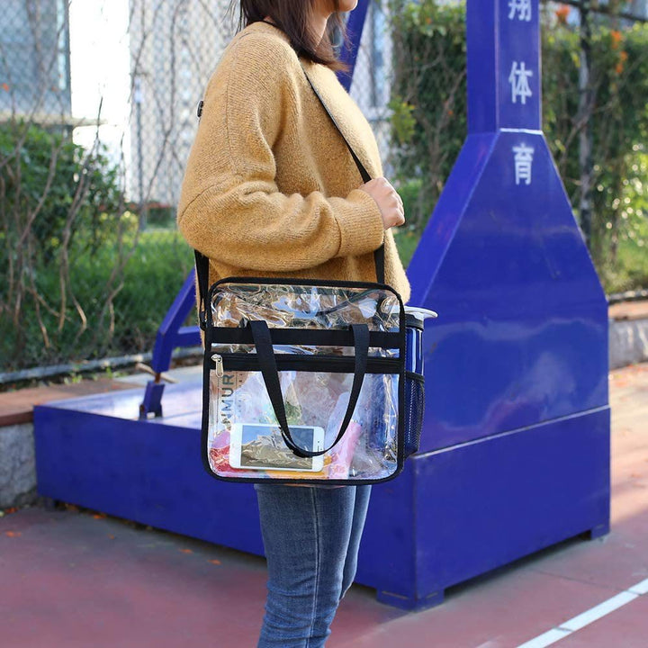 Tragetasche für Damen, für den täglichen Einkauf, große Kapazität, PVC-Reisehandtasche
