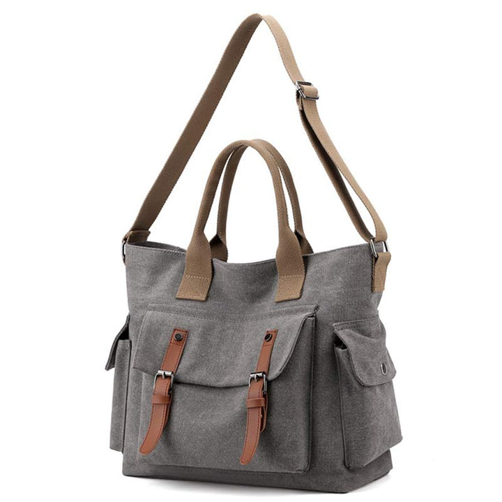 Große Kapazität Damen Canvas Tote Casual Crossbody Schulter Handtaschen Messenger Bag
