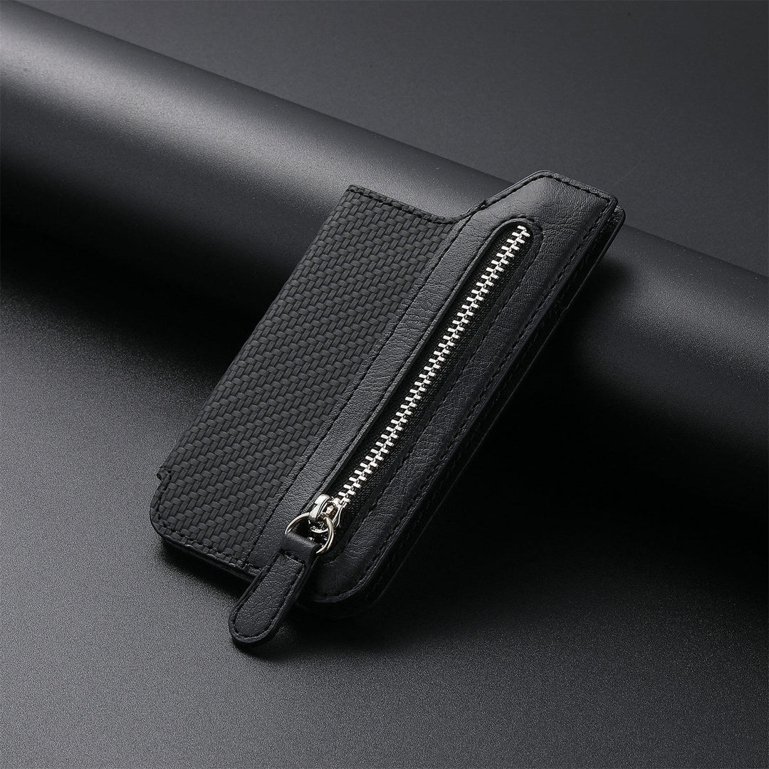 Brieftasche für Telefon Creative Stick Clamshell Style Zurück Kartenhalter