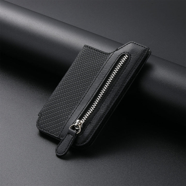 Brieftasche für Telefon Creative Stick Clamshell Style Zurück Kartenhalter