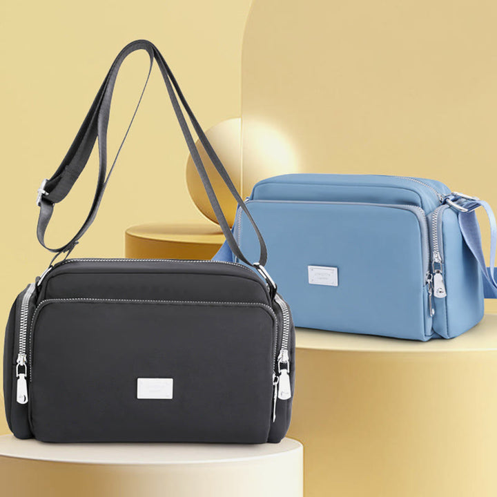 Umhängetasche für Damen, breiter Riemen, leichte Schultertasche aus Nylon
