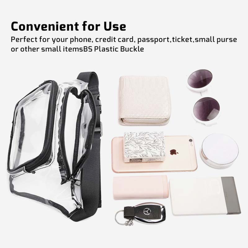 Große, wasserdichte, transparente, süße Gürteltasche