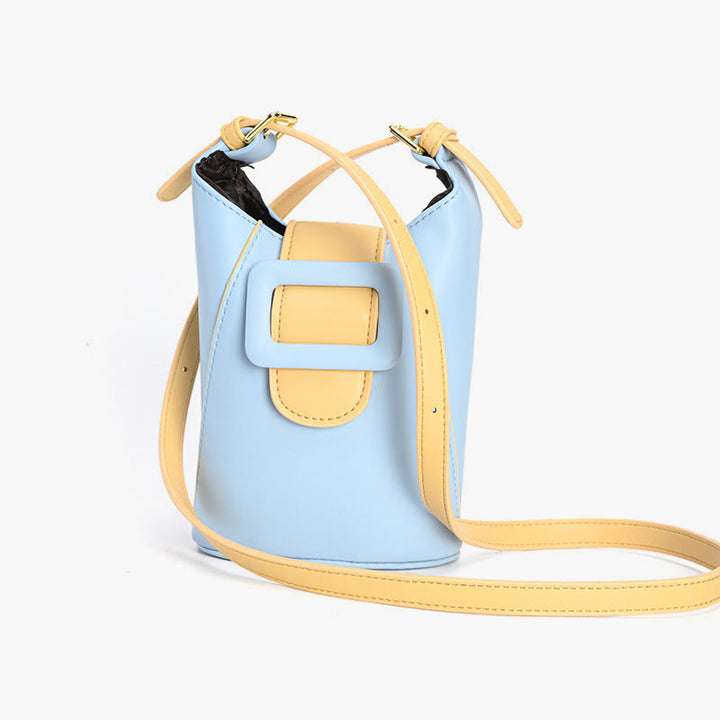 Umhängetasche für Damen, zum Einkaufen, minimalistische Eimer-Mini-Telefontasche