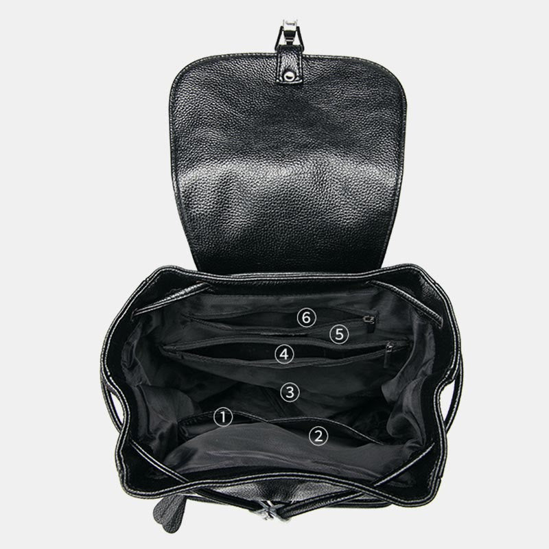 Rucksack für Frauen mit Litschi-Muster, große Kapazität, Freizeit, Reise, Tagesrucksack