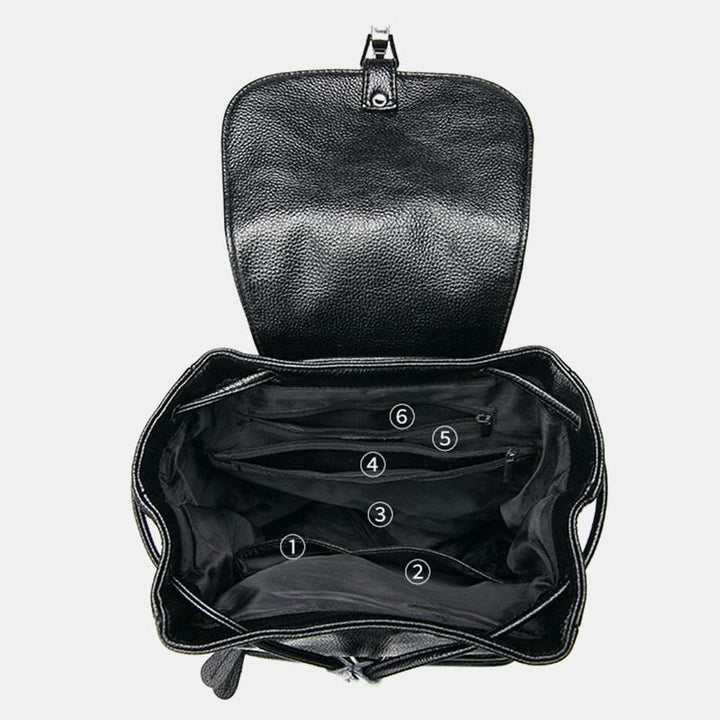Rucksack für Frauen mit Litschi-Muster, große Kapazität, Freizeit, Reise, Tagesrucksack