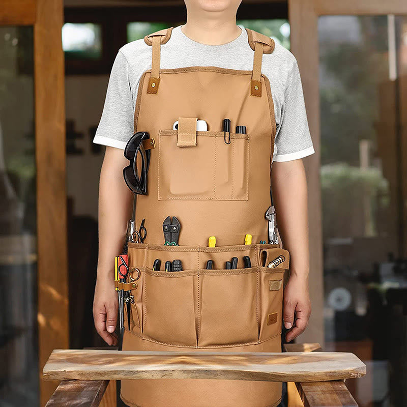 Werkzeugtasche für Männer, Plane, Reparaturmann, Gartenarbeit, Mechaniker, Werkzeugschürze