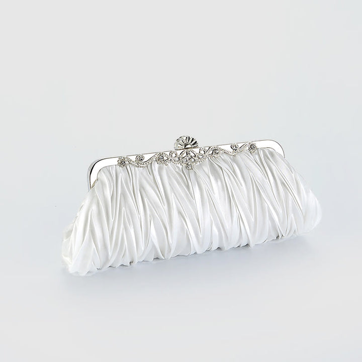Abendtasche für Frauen Hochzeitsfeier Braut Plissee Kette Tasche