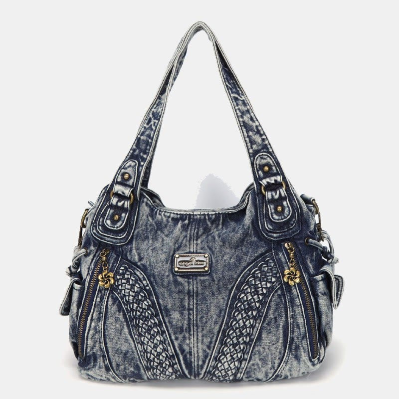Einfarbige Hobo-Tasche für Damen