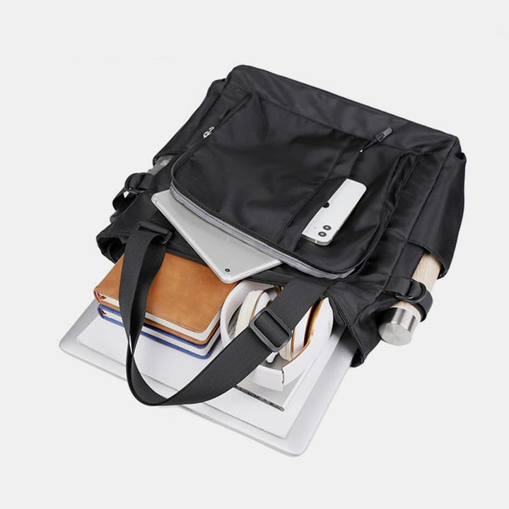 Einkaufstasche für Damen und Herren, minimalistische, lässige, einfarbige Aufbewahrungstasche