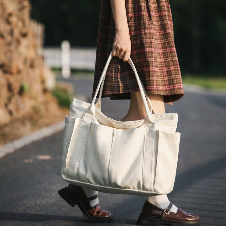Tragetasche für Damen, minimalistische Einkaufs-Umhängetasche mit großem Fassungsvermögen